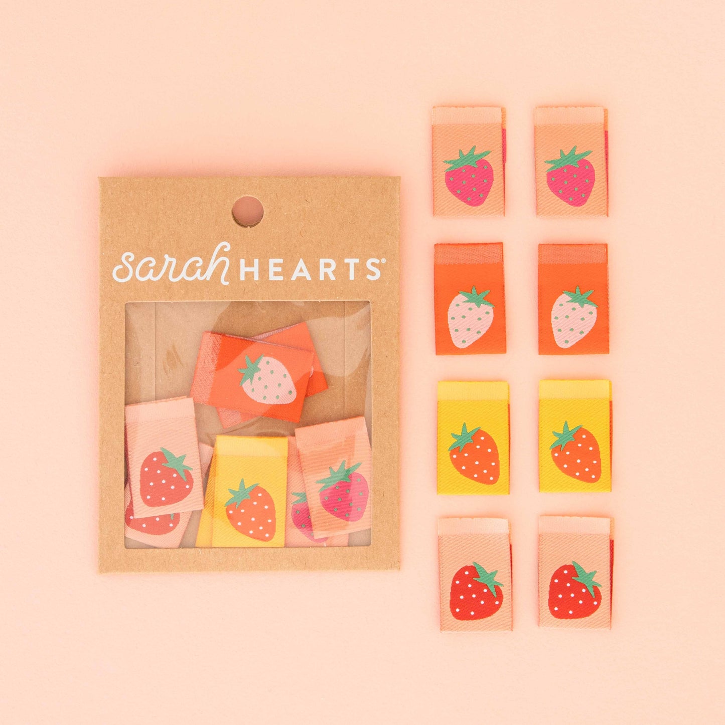 Strawberry Multipack Woven Sew In Labels