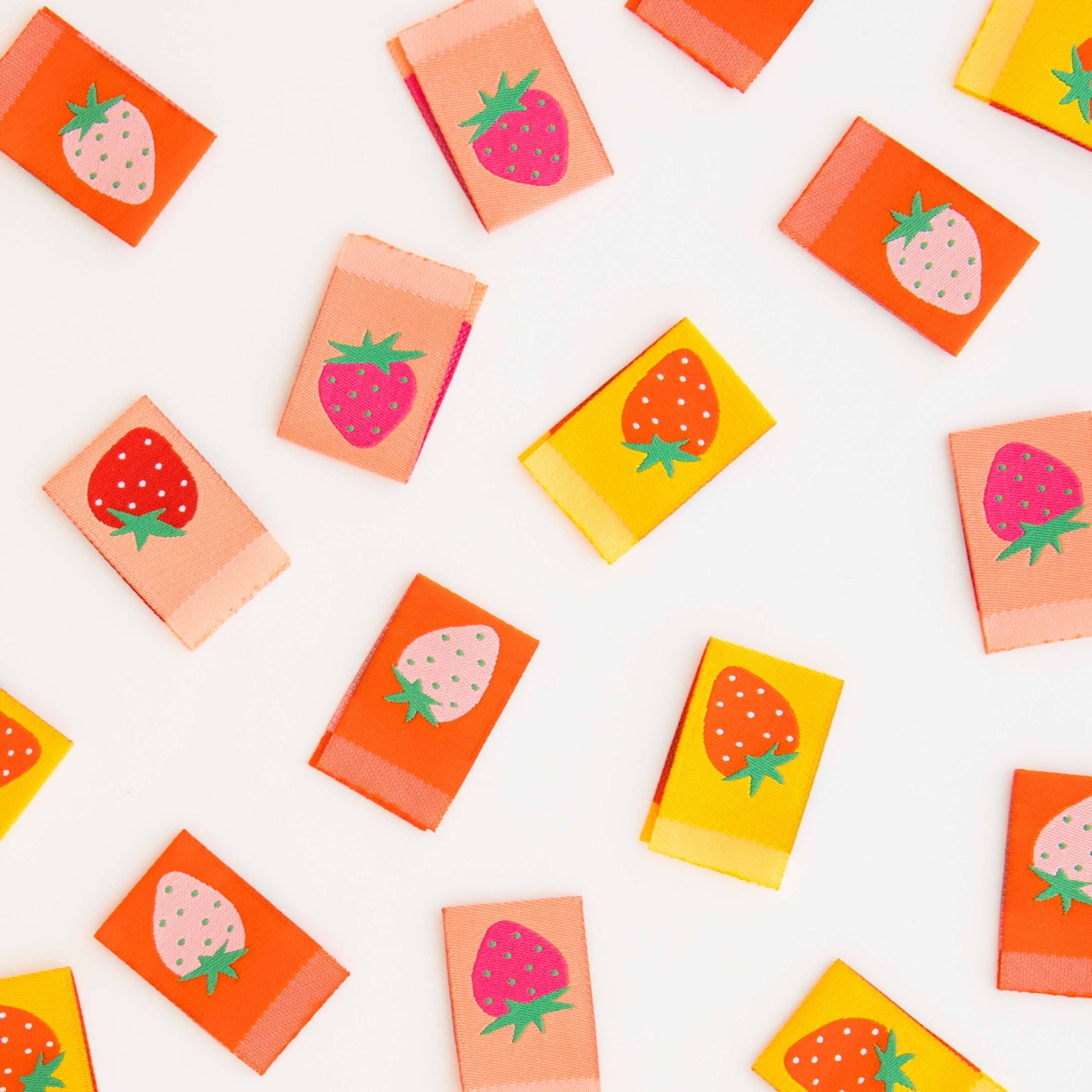 Strawberry Multipack Woven Sew In Labels