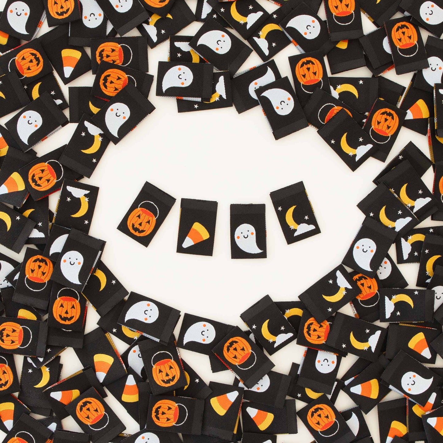 Halloween Icons Sew In Labels