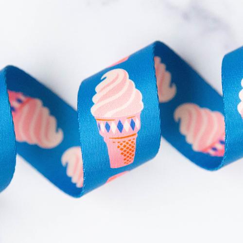 Ice Cream in Bright Blue