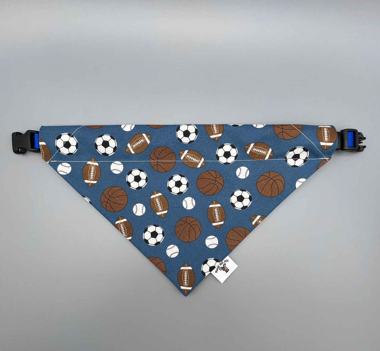 Sports Themed Dog Bandana - for Collar