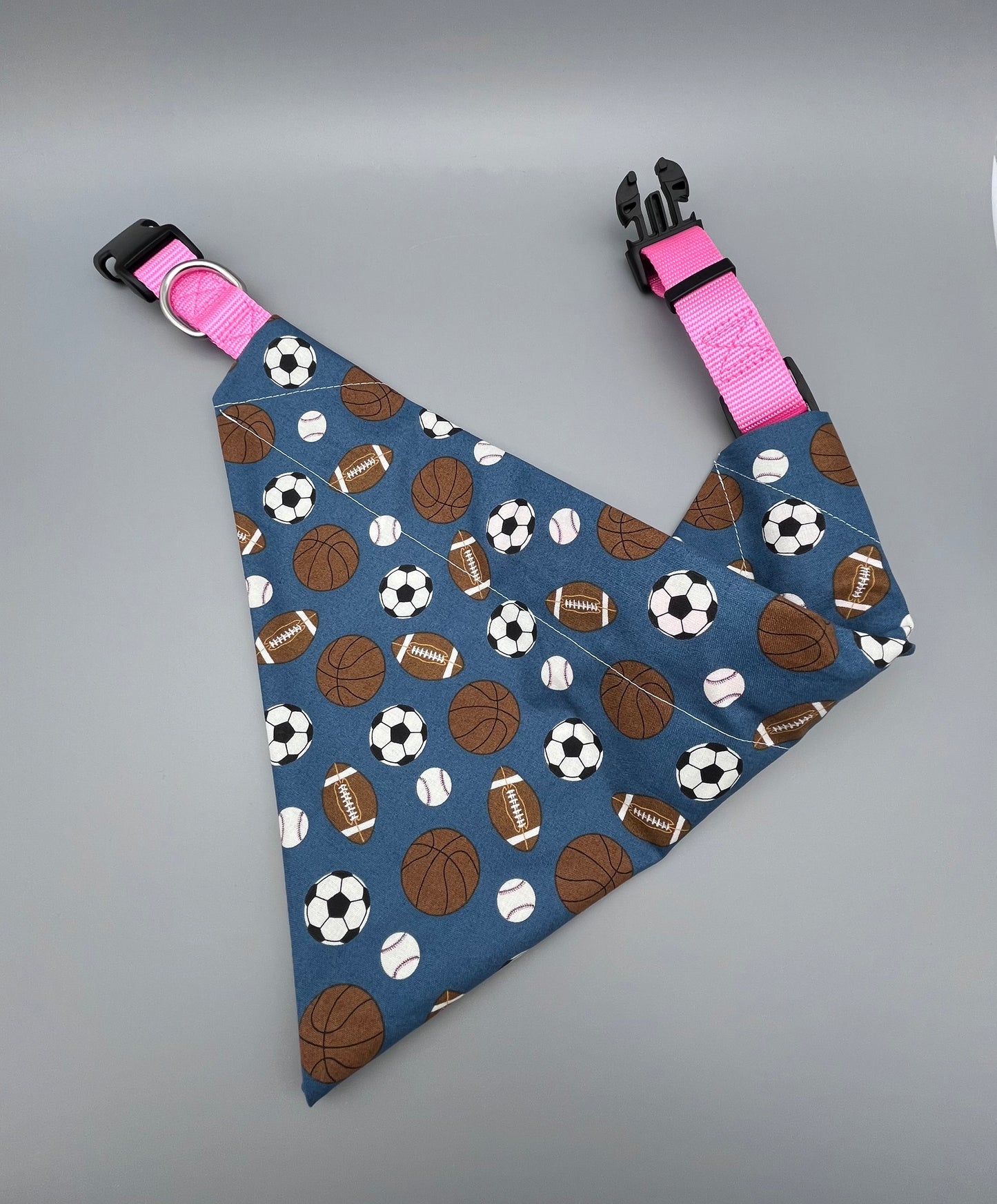 Sports Themed Dog Bandana - for Collar