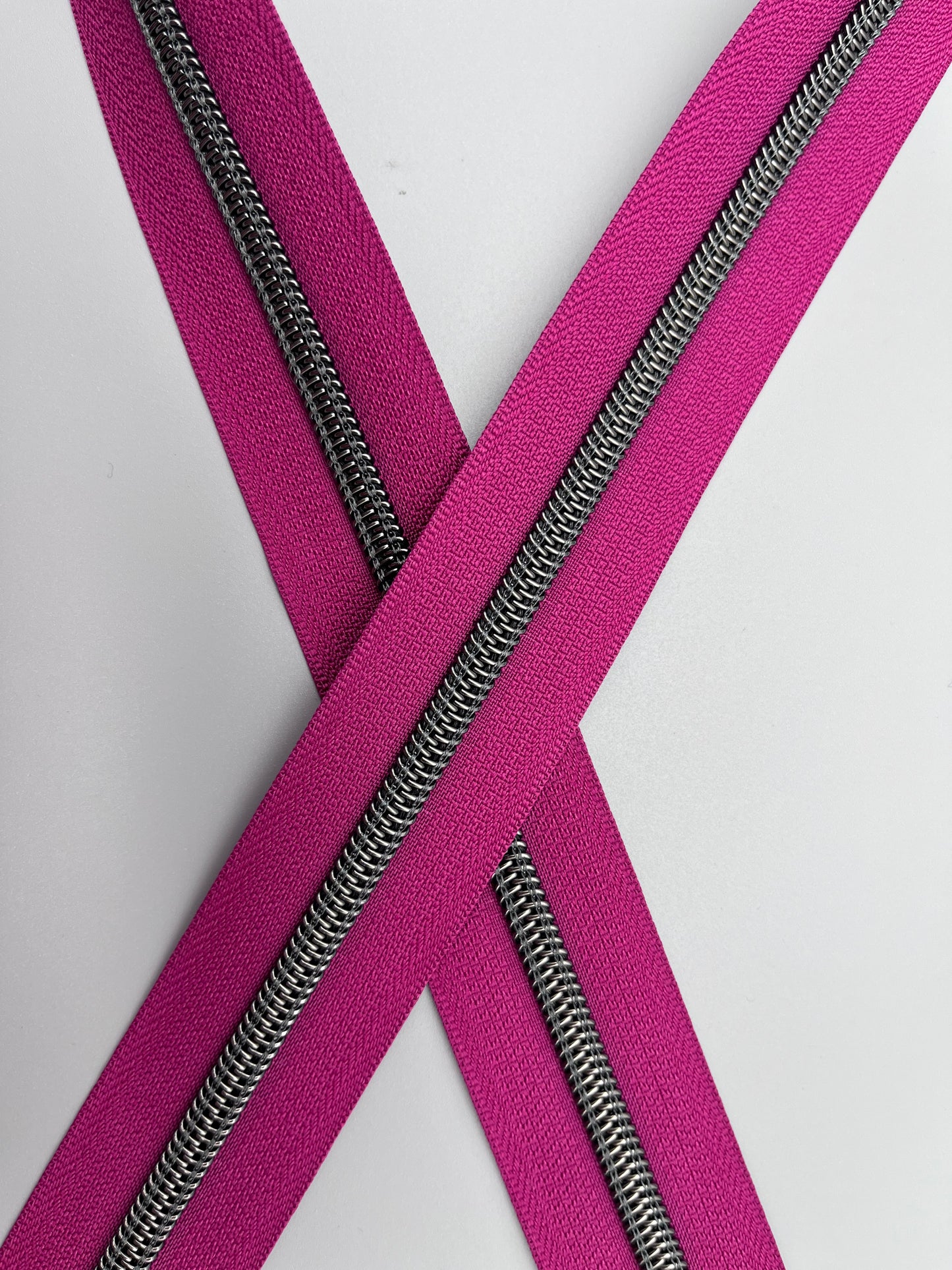 Magenta with Bronze-#5 Zipper Tape
