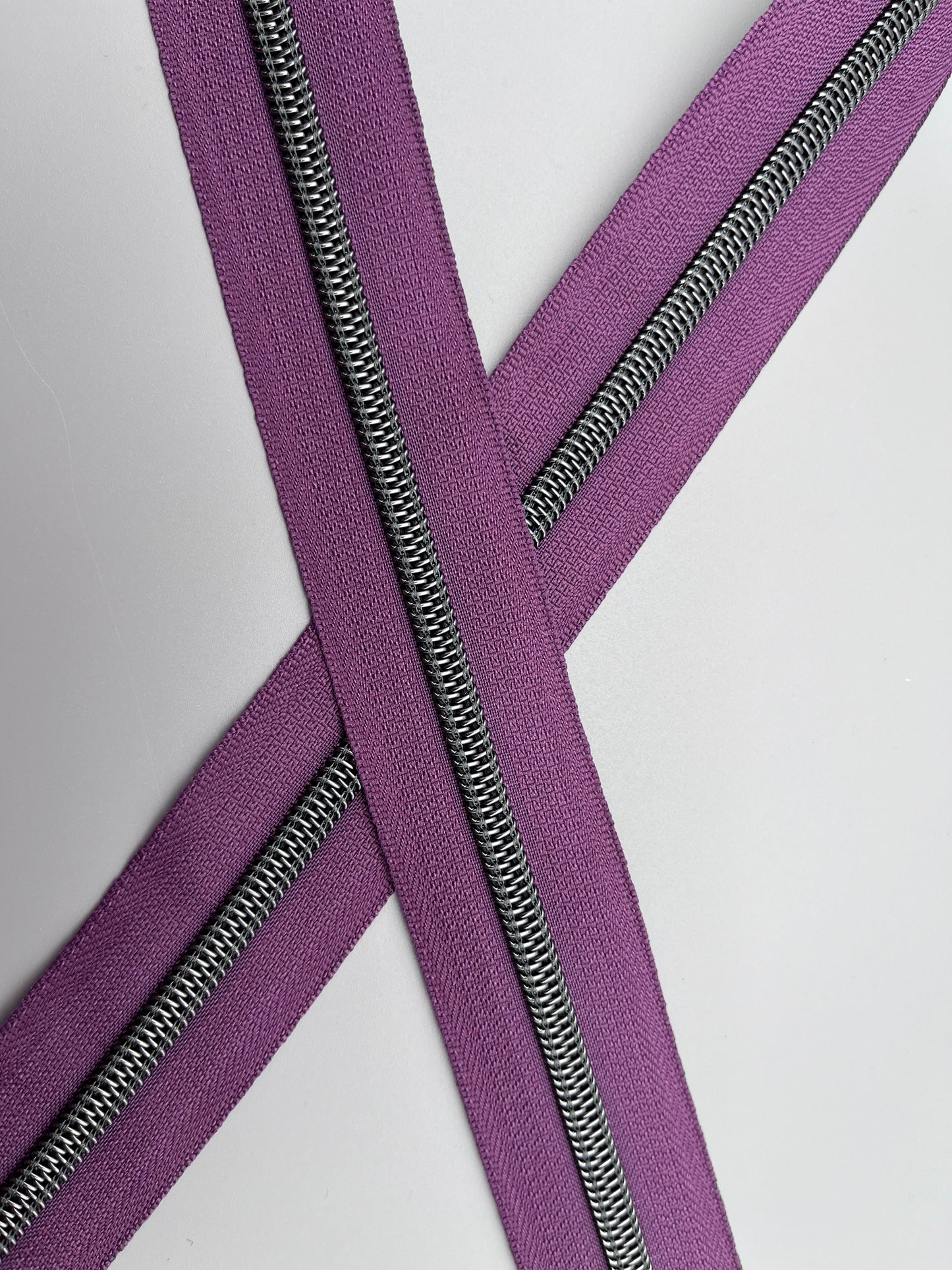 Plum Crazy with Gunmetal-#5 Zipper Tape