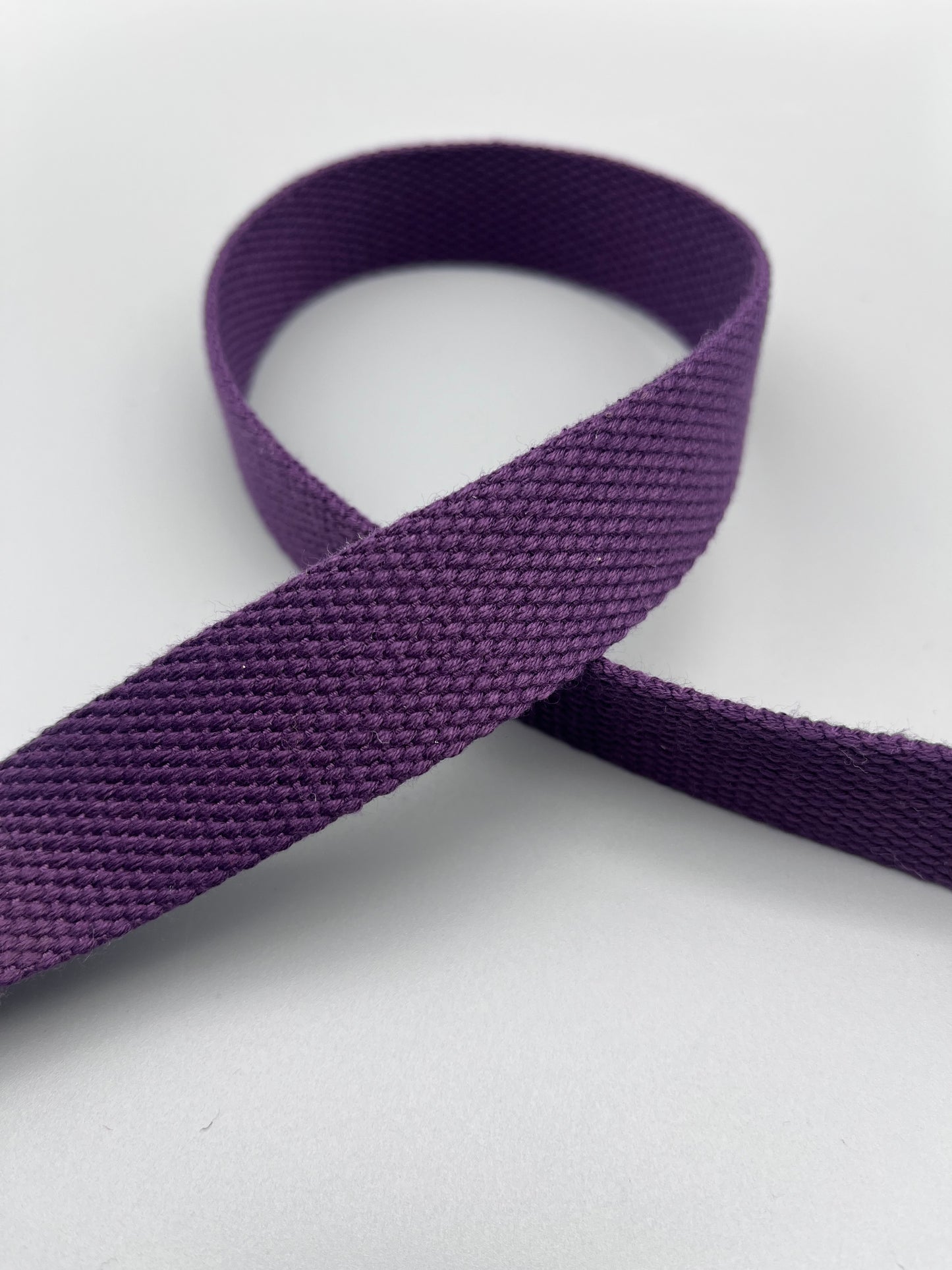 Plum Crazy 1” Cotton Webbing