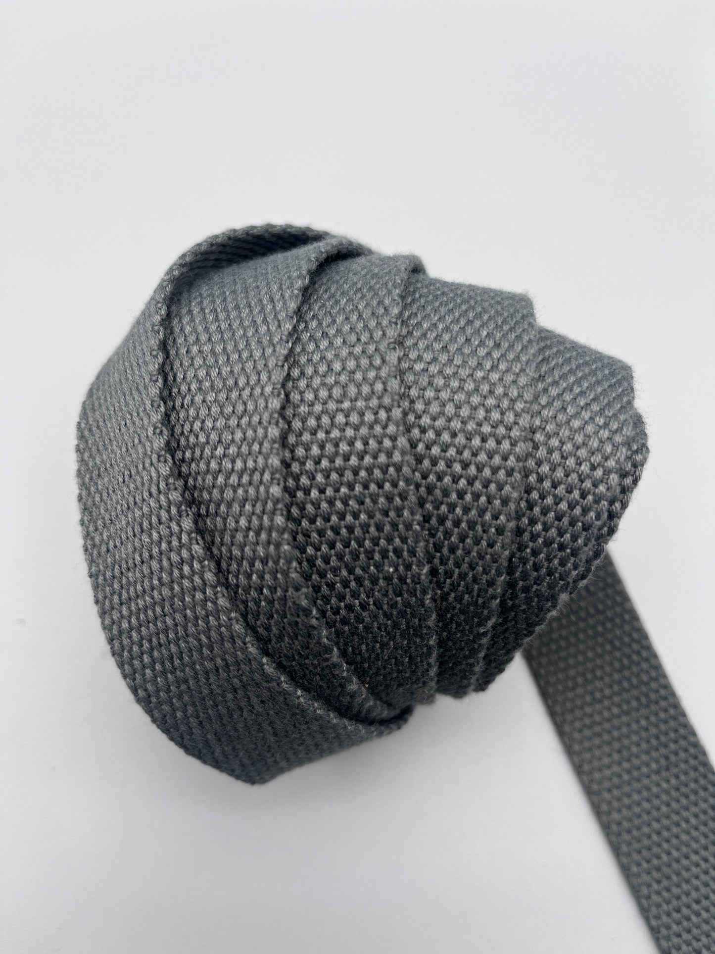 Storm Cloud 1” Cotton Webbing