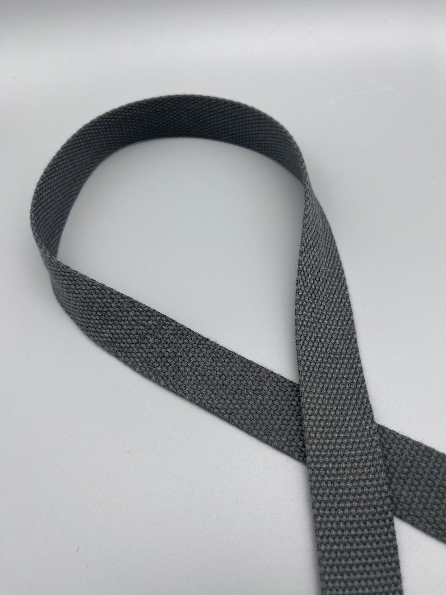Storm Cloud 1” Cotton Webbing