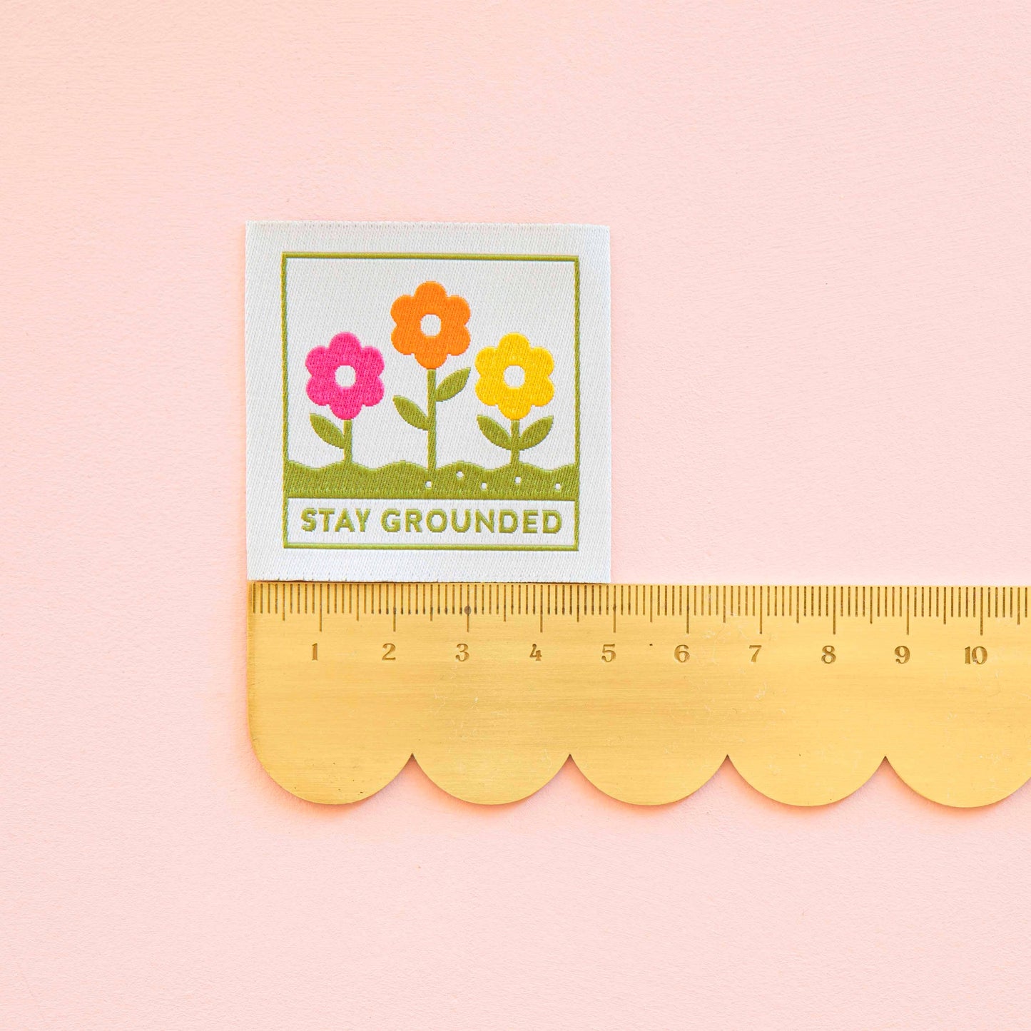 Stay Grounded Large Sew In Labels