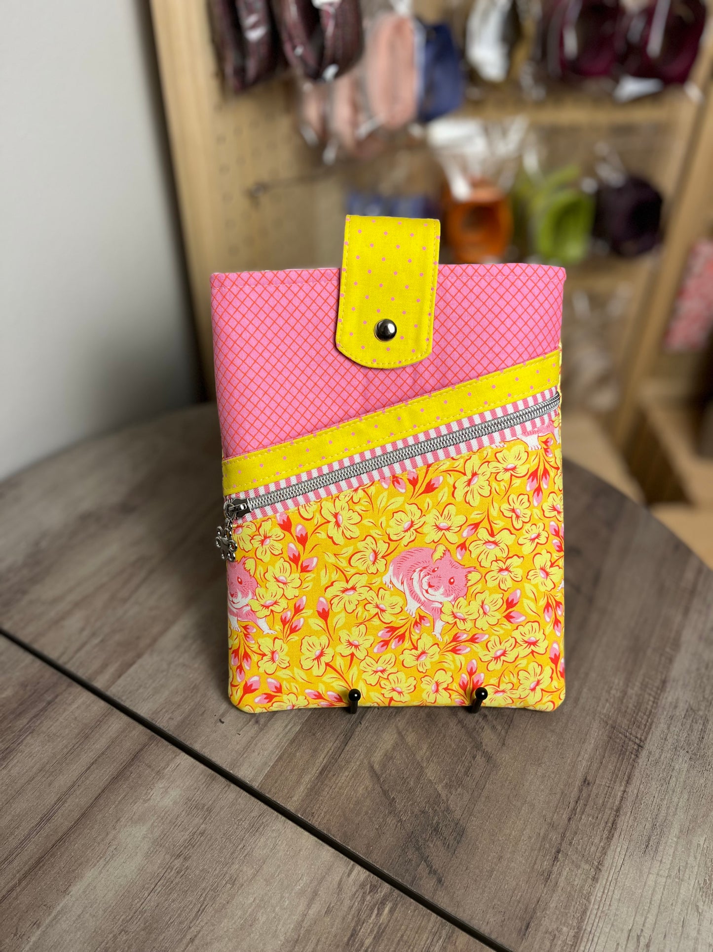 Besties Chubby Cheeks Buttercup Book Sleeve - Striped Zipper