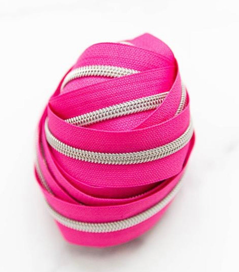 Pop Pink Zipper Tape