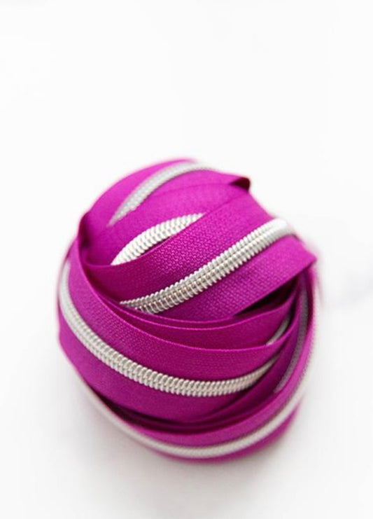 Plum Punch Zipper Tape