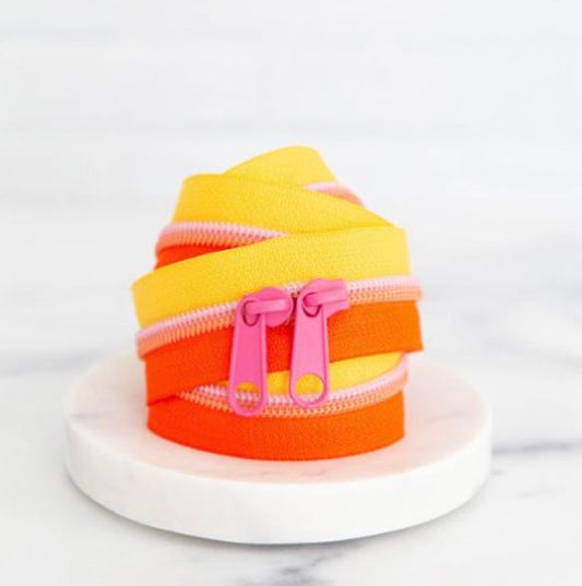 Papaya Punch Zipper Tape