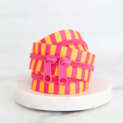 Pink Lemonade Zipper Tape