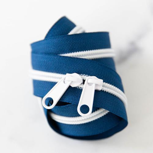 Navy Zipper Tape