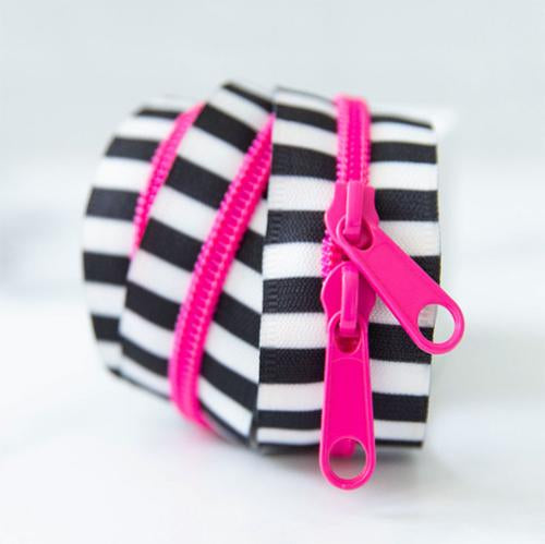 Neon Pink Zipper Tape