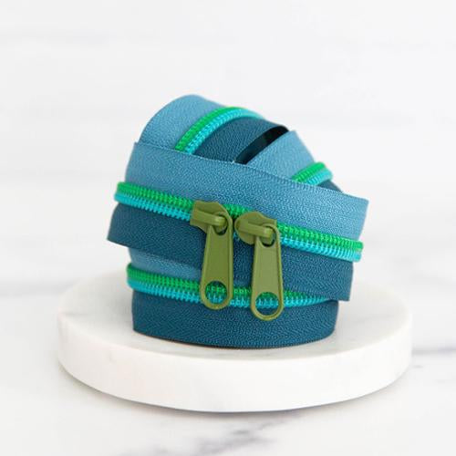 Olive Oasis Zipper Tape