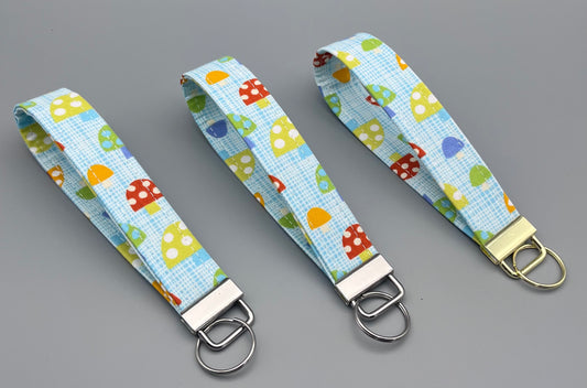 Mushroom Wristlet Keychain