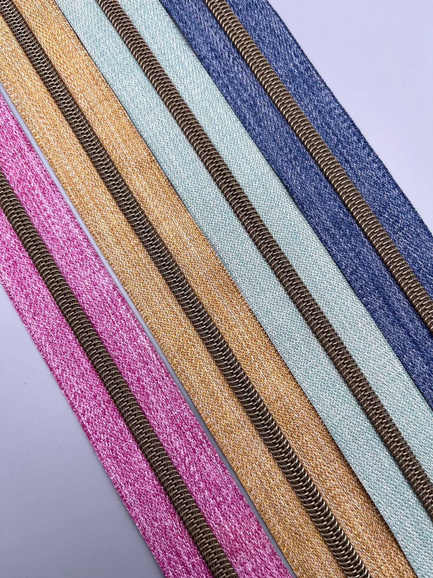 Berry Pop Pink Denim #5 Zipper Tape