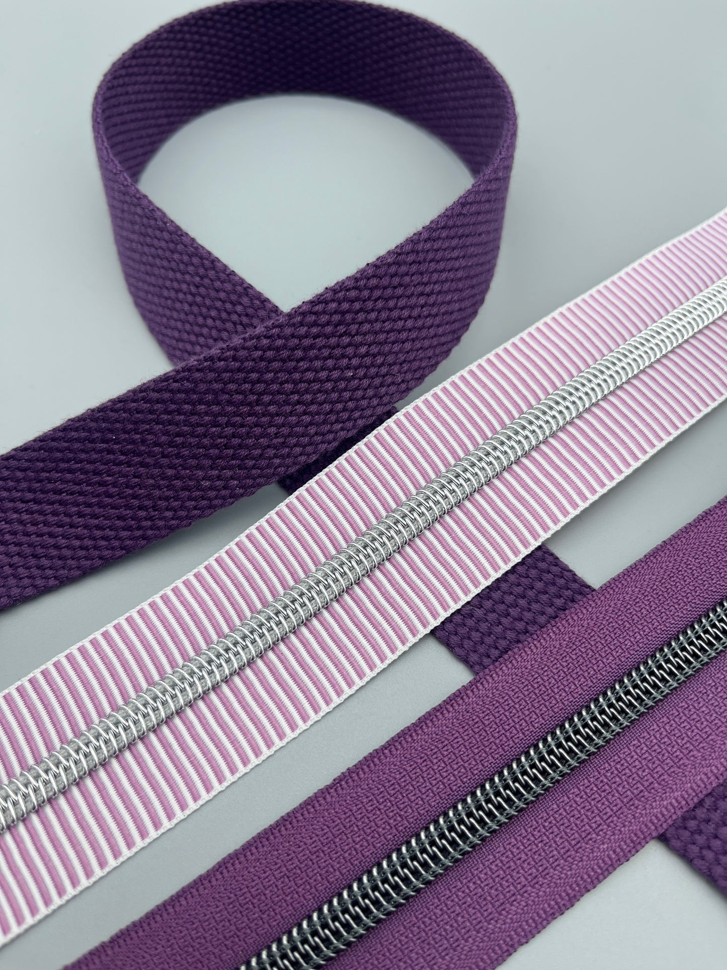 Plum Crazy 1” Cotton Webbing