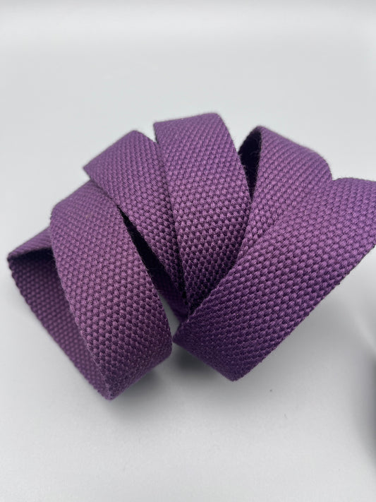 Plum Crazy 1” Cotton Webbing
