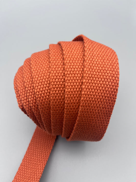 Pumpkin Spice 1” Cotton Webbing